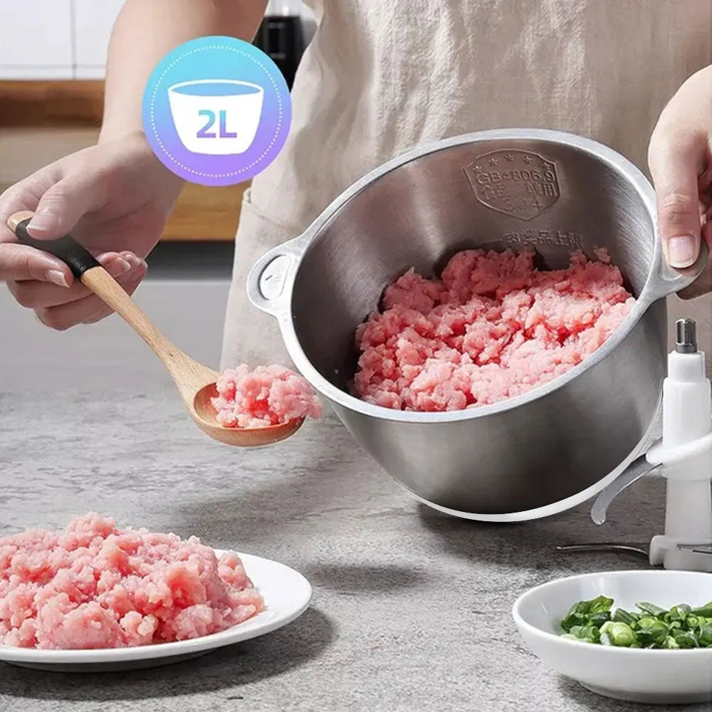 Chopper Stainless Steel Meat/Vegetable Grinder 2L & 3L Capacity Electric