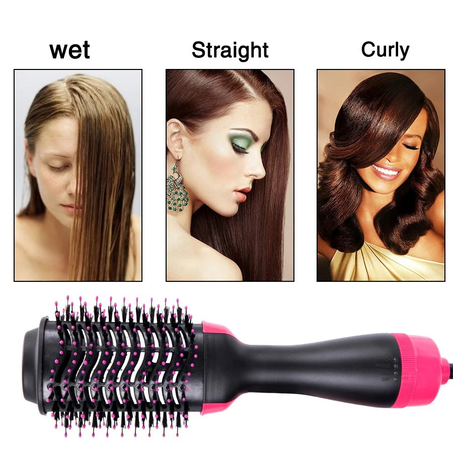 3 in 1 One Step Brush Hair Dryer Straightener Curler Volumizer