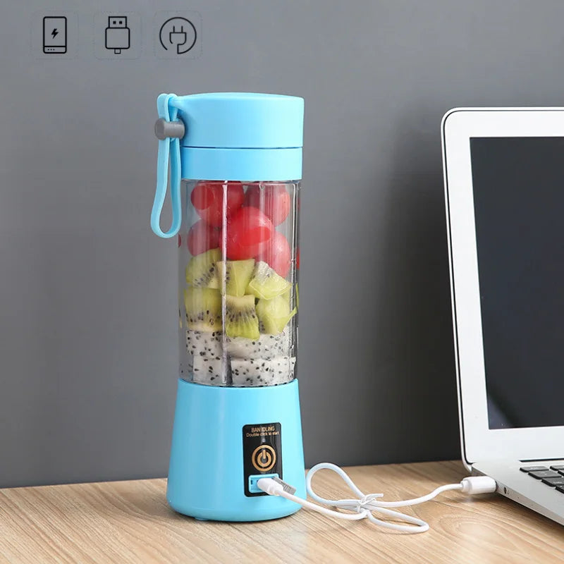6 Blades Portable Juicer Bottle (Rechargeable)