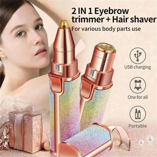 2 in 1 Flawless Hair Remover Trimmer